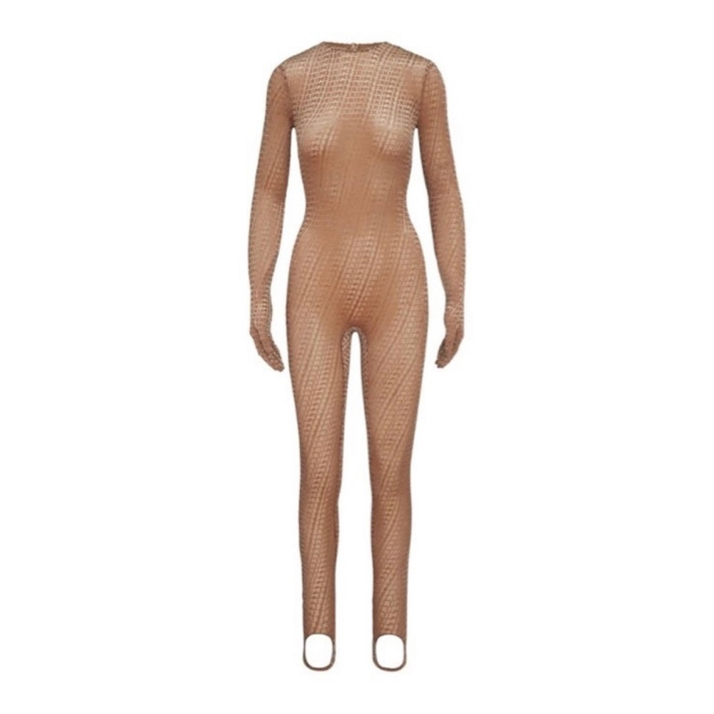 SKIMS VELVET STIRRUP ONESIE BNWT